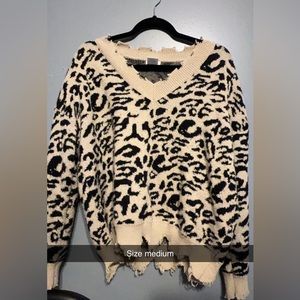 Cheetah sweater